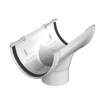 Funnel of the gutter techniconol PVC White