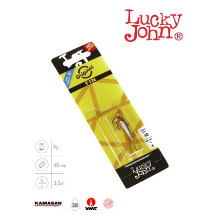 Balancir Lucky John Fin 3 + tee, 4 cm, color 13h blister-2