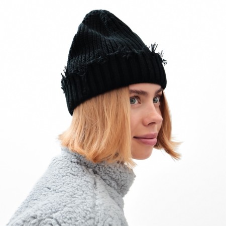 Women's hat minku, black color, rr 56-58-1
