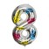 Foil ball 34 "Number 8, hashtags, with a substrate