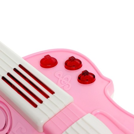 Musical toy "violin", light and sound effects, pink color-4