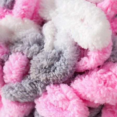 Yarn "Puffy Color" 100 % micropoliester 9m/100g (6370)-2