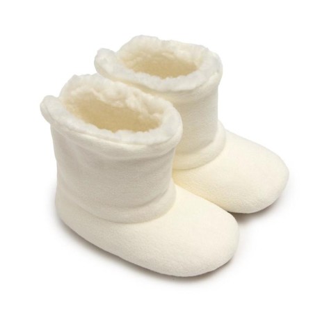 Baby slippers, white color, size 32