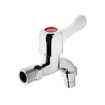 Water tap with Zein fitting, 1/2 ", flat handle, zinc, crane-bugs, chromium-2