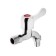 Water tap with Zein fitting, 1/2 ", flat handle, zinc, crane-bugs, chromium