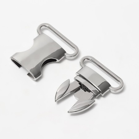 Fastex 30 mm, metal, load up to 35 kg, silver color-1