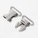 Fastex 30 mm, metal, load up to 35 kg, silver color