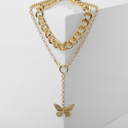 Piece "chain" butterfly, color gold, l = 42 cm