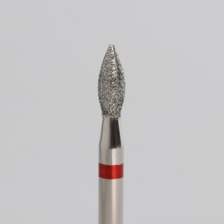 Diamond milling cutter for the flame manicure, small grain, 2.3 × 5 mm, in a plastic case-5