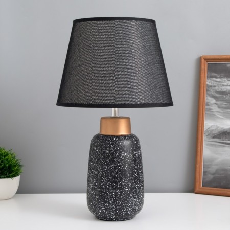Table lamp "Kiang" 1x40W E14 black/gold 22x22x38cm