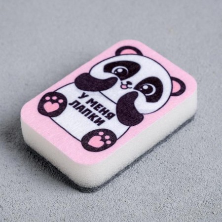 Washing sponge "I have paws" 9x6 cm-3