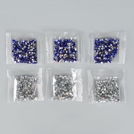 Diamond mosaic for the New Year for children "New Year's ball", blue, silver, New Year's set for creativity-3