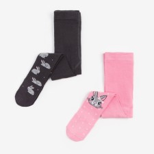 A set of tights of crumb I am a “bunny”, height 68-74 cm, gray/pink color