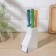 A set of kitchen knives on the stand “Rainbow”, 4 objects, blade 6.5 cm, 8.5 cm, 9.5 cm, 11.5 cm, on a stand, Mix color