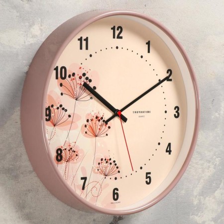 Wall clock "field flowers", smooth move, d = 30.5 cm-1