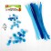 Set for creativity from wire with pile, pompons, eyes No. 5, blue color