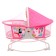 Musical cradle for newborns, pink color