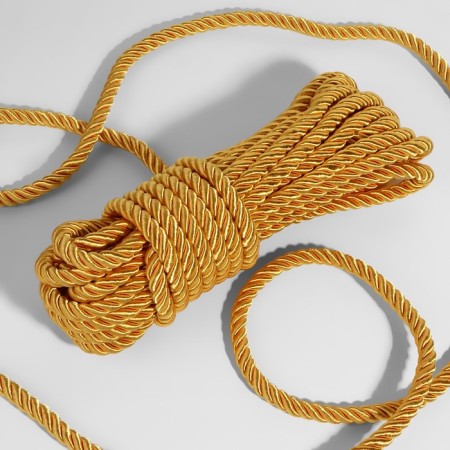 Cord twisted, d = 10 mm, 9 ± 1 m, gold color