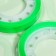 Set 2 pieces, adhesive tape textual (peeled) 75mm x 10m, green