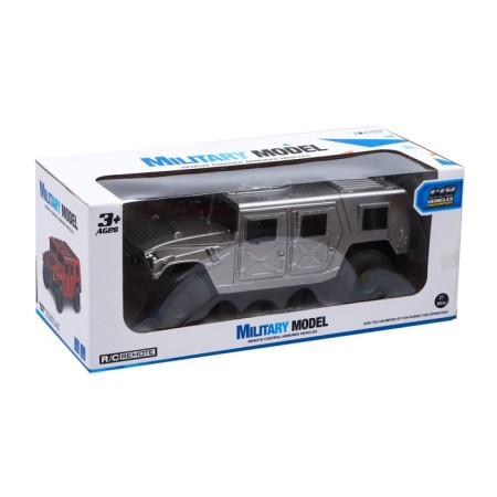 Radio -controlled jeep "Hamer", light, works from batteries, 1:18, color gray color-4