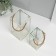 Climber Metal, glass flashlight "openwork corners" White set 2 pcs 26.5x14x14 cm