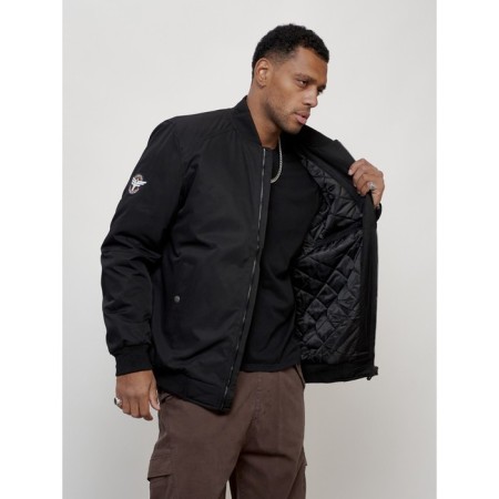 Male bomber, size 52, black color-10