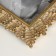 Photo frame Polystone 10x15 cm "Venels with leaves" Light gold 21.5x17 cm