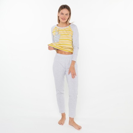 Homemade kit (longshilly/pants), yellow color, size 44-3
