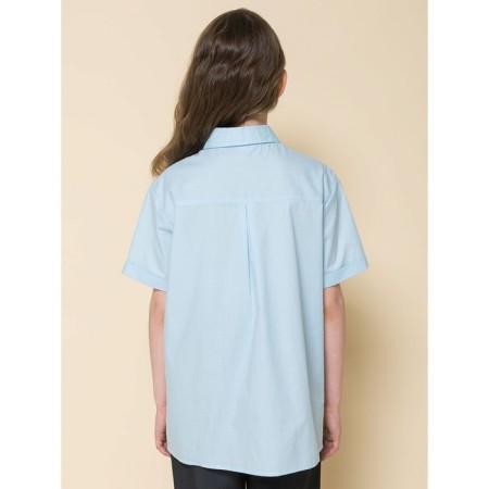 Blouse for girls, height 146 cm, blue color-2