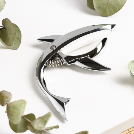 Capodastr for guitar Music Life Shark, silver-2
