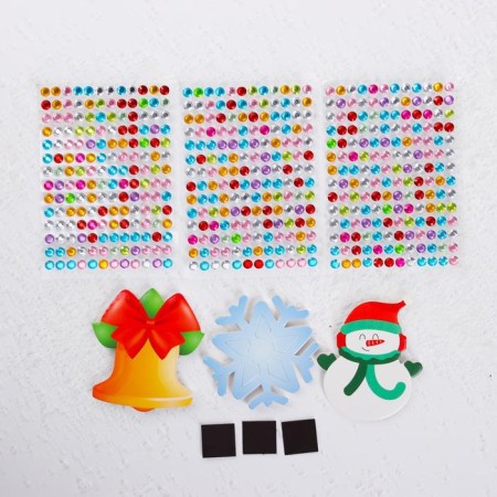 Set for creativity "New Year's magnets: snowflake, bell, snowman"-1
