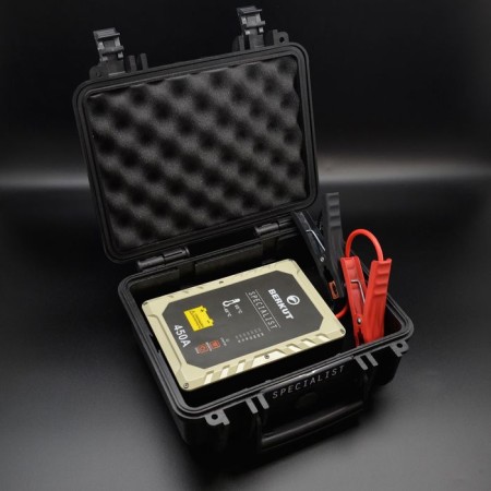 Berkut JSC450C, 12 V, 450 A, 450 A, type of capacitors: pulsed/starting/starting/starting