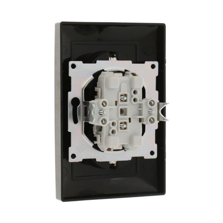 Double Luazon Lighting "Antei", 16 a, hidden, with salary, black-2