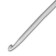 A hook with a guide area, aluminum, 4 mm/14 cm