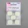 A set of buttons on the leg “Square”, 22 × 22 mm, 5 pcs, white matte color
