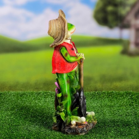 Garden figure "Frog Sadovnik" 17x12x33cm-1