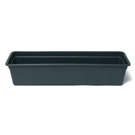 Box for seedlings, 50 × 15 × 10 cm, 5 l, black, "crop-5"-7