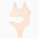 Swimsuit female alcohol monophonic minku Milk color, size 48