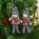 Toy - suspension "Doll in a suit", color gray, mix