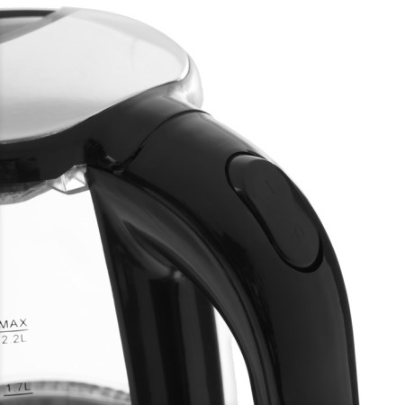 Electric kettle Sakura SA-2722BK, glass, 2.2 l, 1800 watts, backlight, silver-black-2