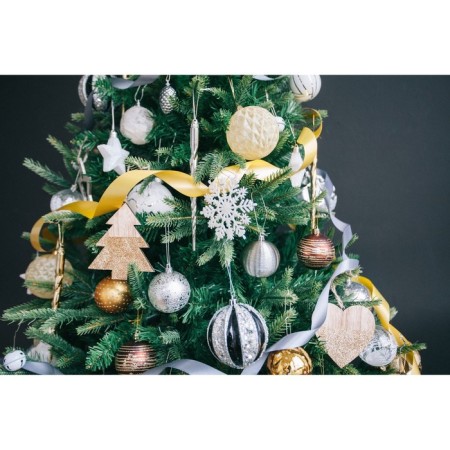 Jewelry decoration "Oblash - curl" (set 7 pcs) 19 cm, silver-2