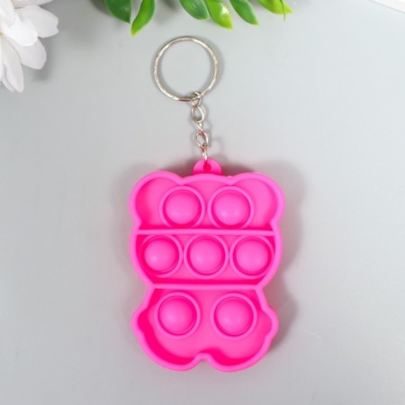 Trick Rubber Antistress (endless pimpa) "Bear" mix 8.3x5.8x1.3 cm-1