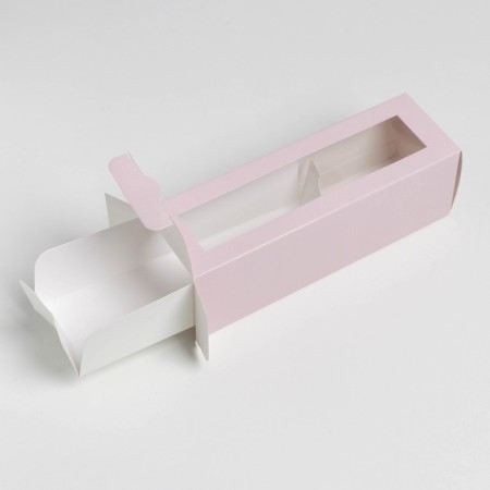 Box for Makarun, confectionery packaging, "pink", 5.5 x 18 x 5.5 cm-1