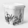 Container for flour and sugar, 25 l, decor, white color