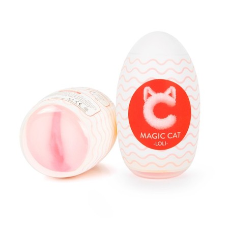 Masturbator Magic Cat Loli EGG Vagina, reusable, in a container, TPE, bodily