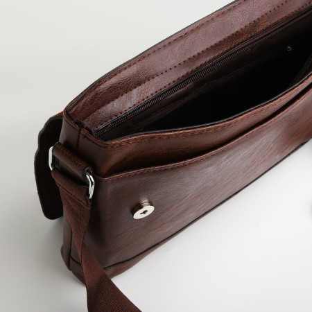 Male bag, brown color-4