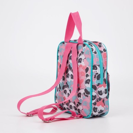 Baby backpack on lightning, external pocket, pink color-3