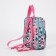 Baby backpack on lightning, external pocket, pink color