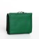 Women's wallet on the button, green color