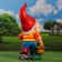 Garden figure "Dwarf with a bucket" 19x18x40cm